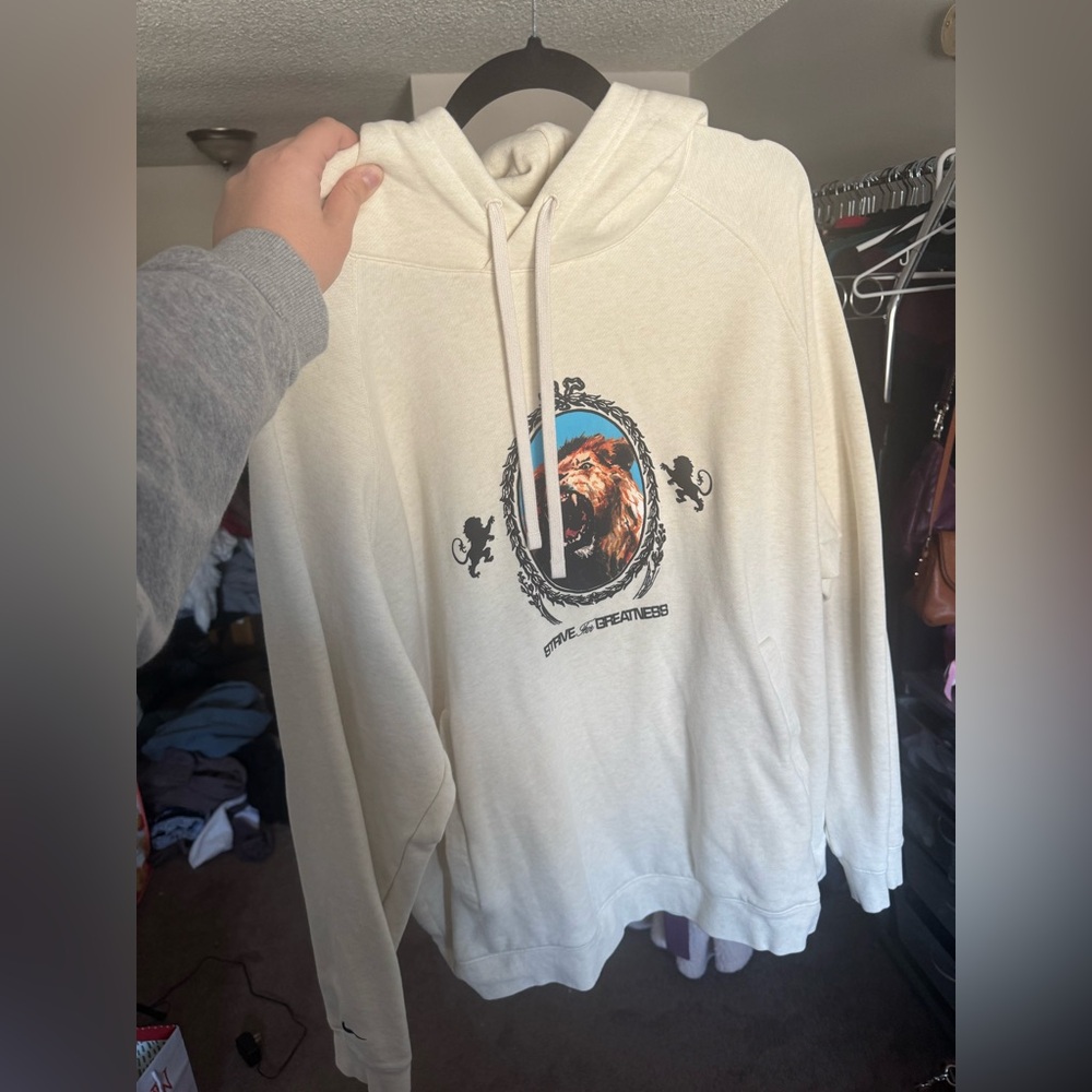 Nike Off-White Hoodie with Bear Design